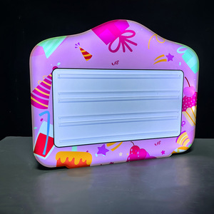 <b>LED</b> Illuminated Hand Held Sign Happy Birthday Colorful Light Box Changeable <b>Letter</b> Board Birthday Party Decoration - Product Image 3