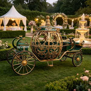 Chariot de princesse citrouille Royal Cinderella de qualité supérieure pour la construction de points photo dans les complexes hôteliers - Product Image 1