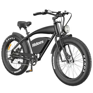 Hidosb3电动山地雪地自行车26英寸胖轮胎自行车48V 1200W 60公里/小时电动自行车户外电动雪地自行车