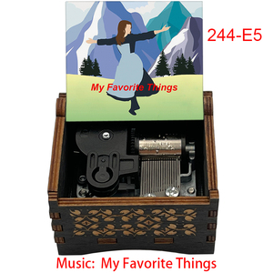 Caja Musical de Madera con Mecanismo de Cuerda, Melodía de la Película 'El Sonido de la Música' (Do-Re-<span class=keywords><strong>Mi</strong></span>), Adorno Especial y Bonito para el Hogar - Product Image 4