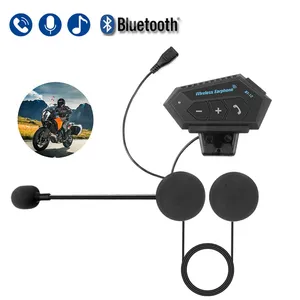 Auriculares Inalámbricos para Casco de Motocicleta BT12, Auriculares para <span class=keywords><strong>Moto</strong></span> 5.0, <span class=keywords><strong>Kit</strong></span> de Llamadas Estéreo <span class=keywords><strong>Manos</strong></span> <span class=keywords><strong>Libres</strong></span>, Auriculares con Gancho para la Oreja - Product Image 1