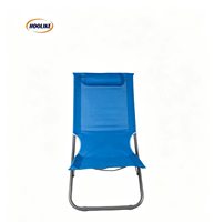 Chaise longue pliante d'extérieur, chaise de plage portable, chaise de camping moderne en acier, chaise de pêche, chaise de jardin
