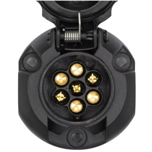 100% Không Thấm Nước 12V 7 Pin Way Cực Tròn Nhựa Xe Tải Trailer Ổ Cắm Kết Nối Với Cao Su Sealer - Product Image 5