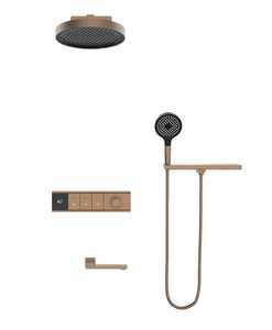 Grifo de ducha oculto multifunción de gama alta con agua fría y caliente, carcasa de acero inoxidable y juego de ducha con estante - Product Image 2