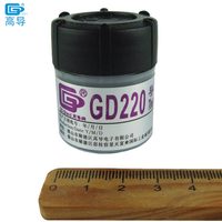 2 buah berat bersih 20 gram abu-abu GD220 dapat pengemasan termal konduktif pasta lemak plester senyawa Heatsink untuk CPU GPU