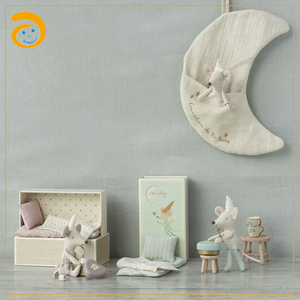 Décoration murale en forme de lune, poche en sherpa, décoration de chambre d'enfant, accessoires pour bébé, sac de rangement pour chambre d'enfant, poche à dents de fée mignonne en forme de lune - Product Image 4