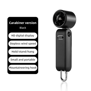 Ventilateur portable en alliage d'aluminium, 1 à 100 vitesses, affichage numérique intelligent, batterie rechargeable 5V 2000mAh, usage domestique - Product Image 1