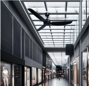 52 inch màu đen trong nhà Quạt trần không có ánh sáng Kit 3 lưỡi và tường điều khiển - Product Image 6