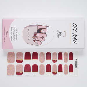 Gel de manucure <span class=keywords><strong>semi</strong></span>-durcissant pour les <span class=keywords><strong>ongles</strong></span>, pour noël, bandes à <span class=keywords><strong>ongles</strong></span>, populaire au japon, avec la lumière UV - Product Image 3