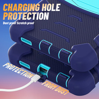 Étui de protection robuste en silicone pour tablette Samsung Galaxy Tab A11 SM-X130 X135 8,7 pouces avec béquille pliable