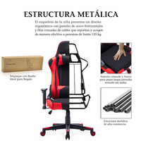 Chaise de jeu ergonomique OEM d'usine avec accoudoirs 2D à mécanisme papillon et repose-pieds réglable pour joueurs