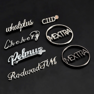 金属ラベルラベルハンドバッグ用ファッションジーンズ用金属ロゴラベル - Product Image 3