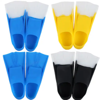 Palmes de natation en silicone durable pour adultes et enfants Plongée libre Plongée en apnée Surf Piscine Palmes d'entraînement Plongée sous-marine Convient