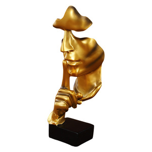 Escultura de Resina con Diseño de Rostro Minimalista, Decoración Artística para el Hogar, Oficina o Cafetería - Product Image 2