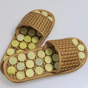 Jade Pierre Massage Pantoufles Réflexologie Des Pieds <span class=keywords><strong>Acupression</strong></span> Sandales Chaussures pour Pied Acupoint Activation Réflexologie Soins Des Pieds - Product Image 4