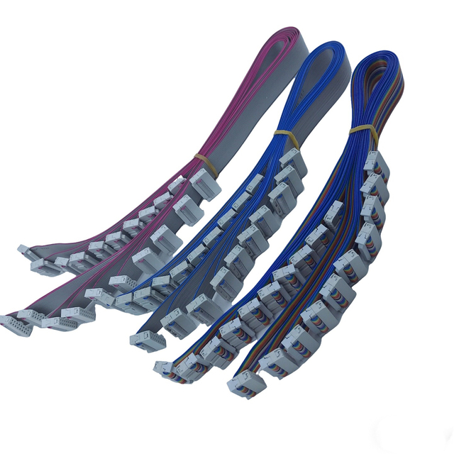 22cm Custom Cut 16PIN 2.54mm Pitch Flat Cable for LED Display P10 P8 P6 P5 Indoor/Outdoor Use CE ROHS FCC Certified