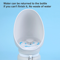Bouteille d'eau pour animaux de compagnie en silicone KEAN, grande capacité, durable, en acier inoxydable, bouteille d'eau de voyage en silicone pour chiens