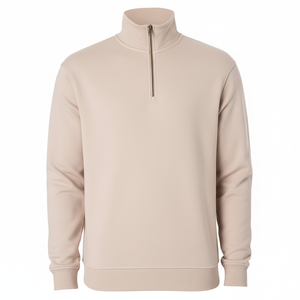 Offre Spéciale adulte hommes sweats 1/4 quart fermeture éclair à manches longues col montant pull sweat avec conception et taille personnalisées - Product Image 1