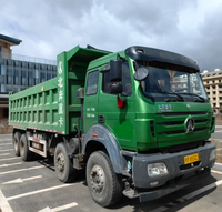 Promotion : Camion benne basculante d'occasion Beiben Tripper 8x4 12 roues à levage frontal pour le transport