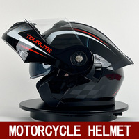 Casque de moto rabattable avec approbation DOT le moins cher Casques de moto modulaires à double visière avec logo OEM et ODM