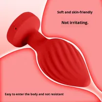 Télécommande USB rechargeable, plug anal en silicone en spirale, vibromasseur pour prostate, 10 modes de vibration, 100% silicone
