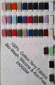 Serviette en tissu éponge 100 % coton 280 GSM, écologique, bio-lavée, sans silicone, sans azo, peignée, respirante, tricotée unie, pour la maison - Product Image 3