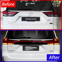 KGKB LED-Rückleuchten-Set für Toyota Innova Zenix AG10 2023 Upgrade Durchgehender Stil Rücklicht DRL Blinker Plug & Play