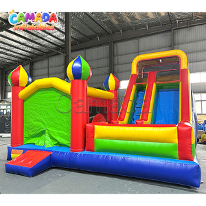 Château gonflable commercial en promotion, combo trampoline et toboggan gonflable pour la location événementielle - Product Image 5
