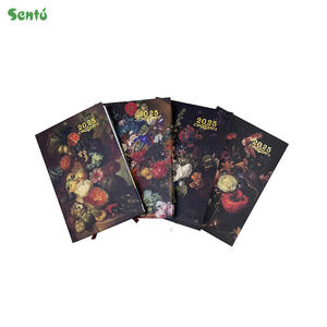 Nuovo Design Calendario Letterario Vintage 2025, Agenda, Taccuino, Planner Aziendale, Diario Personalizzato A5 con Stampa e Rilegatura in PVC - Product Image 1