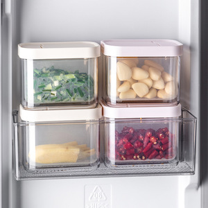 Rectangle Food Storage Box M Size Plastic Lid Airtight Fridge Organizer Kitchen Use - Product Image 1