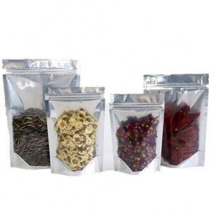 Sac d'emballage en aluminium avec fermeture à glissière en plastique, impression de logo personnalisé, 24x35cm, pack promotionnel - Product Image 1