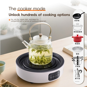 Cocina Eléctrica Compacta de Cerámica de 2000W con Panel de Vidrio, Control Táctil, Temporizador Digital y Protección contra Sobrecalentamiento para Uso en Hoteles - Product Image 3