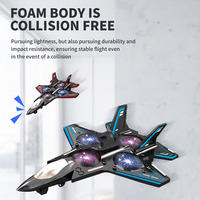 AiJH Avion Rc 2.4G avec double caméra Jet EPP Foam Flip Altitude Hold Headless Mode Flying LCD Remote Control Plane Toys