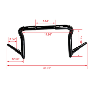 Manillar de Motocicleta Ape Upper de Acero al Carbono de 10 Pulgadas para 2008-2017 - Repuesto Duradero - Product Image 2
