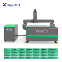 Xunke Haute Précision Néon Lumière 3d Acrylique Pvc Acp Sculpture Sur Bois Signe Lettre Fabrication Bois 3 Axes Cnc Routeur Machine