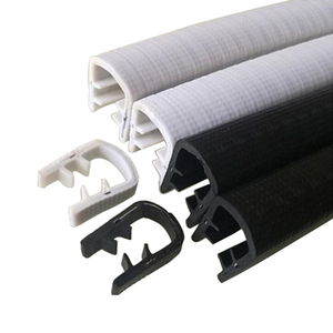 مخصص PVC مظهر جانبي مطاطي شريط اغلاق مدمج في ورق الفولاذ على شكل حرف U تشذيب حافة باب السيارة حافة الحراس حامي - Product Image 4