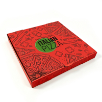 Boîtes à pizza créatives avec impression de dessins animés, boîtes d'emballage pour pizza en carton ondulé, boîtes à pizza pour emporter, conformes aux normes alimentaires