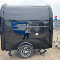 Mini chariot de service extérieur personnalisable Équipement de cuisine complet inclus Café Crème glacée Traiteur Remorquable Remorque alimentaire mobile