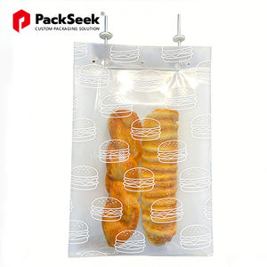 Sac à <span class=keywords><strong>pain</strong></span> personnalisé avec soufflet en polypropylène, sac en cellophane transparent en BOPP pour l'emballage <span class=keywords><strong>de</strong></span> boulangerie - Product Image 1