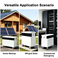 Batterie de stockage d'énergie LiFePO4 51,2 V 600 Ah, pack de batteries 30 kWh avec BMS intelligent pour alimentation de secours solaire et stockage d'énergie commercial