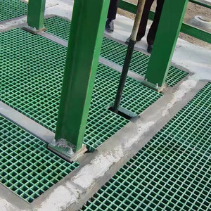 <span class=keywords><strong>Grille</strong></span> en PRV pultrudé haute résistance pour usines chimiques, passerelles industrielles, plateformes et drainage - Product Image 6
