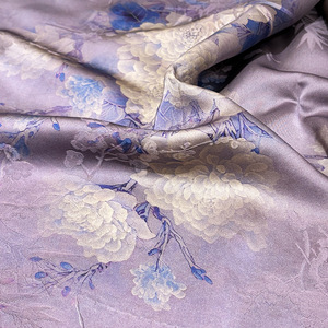 Mới Trung Quốc-Phong Cách Quốc Gia Xu Hướng Trắng Ngọc Hoa Mẫu Đơn Hoa Jacquard Mây Gạc Vải Trọng Lượng Nhẹ Hanfu Váy Sườn Xám In - Product Image 4