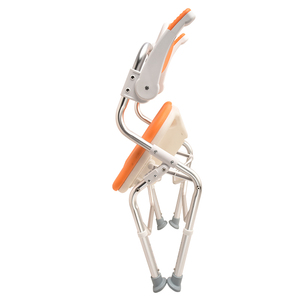 Senior & Disabled <b>Shower</b> Chair - Lightweight Aluminum, Foldable, Flip-Up Armrests, Height Adjustable, 42cm <b>Seat</b>, 125kg Capacity - Product Image 4