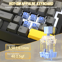 Clavier de jeu RVB filaire à une main AJAZZ AK029 OEM à échange à chaud, 29 touches, taux de polling HI-FI 8000 Hz, interrupteur magnétique RT 0,01 mm