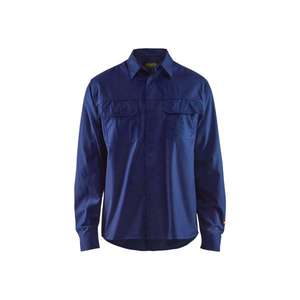 BLAKLADER - 322715158900XXL Flamem resistant <b>shirt</b> Navy blue - EAN 7330509434598 <b>FLAME</b> RESISTANT WORKWEAR - Product Image 1