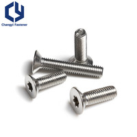 Prix usine Vis torx à tête plate galvanisées en acier au carbone Vis de démontage antivol Boulons à tête fraisée