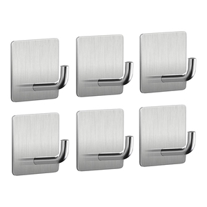 Colgadores <span class=keywords><strong>de</strong></span> <span class=keywords><strong>pared</strong></span> sin clavos para baño, ganchos <span class=keywords><strong>de</strong></span> Metal negro para montar en la <span class=keywords><strong>pared</strong></span>, toalla adhesiva resistente, Original - Product Image 2