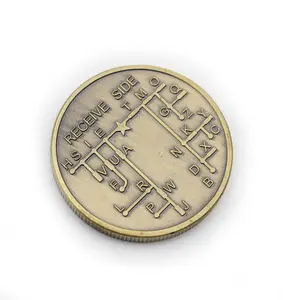 Moneta della medaglia del distintivo del ricordo commemorativo Retro d'annata del metallo 3D