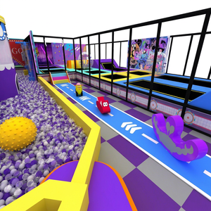 Indoor Soft Play Structure Commercial Ball <b>Pool</b> <b>Slide</b> Purple Orange Playground Soft Play With <b>Slide</b> - Product Image 1