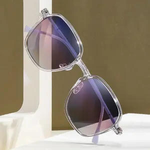 2023 Ultra-light Metal Sunglasses Can Be Equipped With Anti-blue Glasses One Mirror For Two Purposes TR90 Magnetic Sleeve Mirror